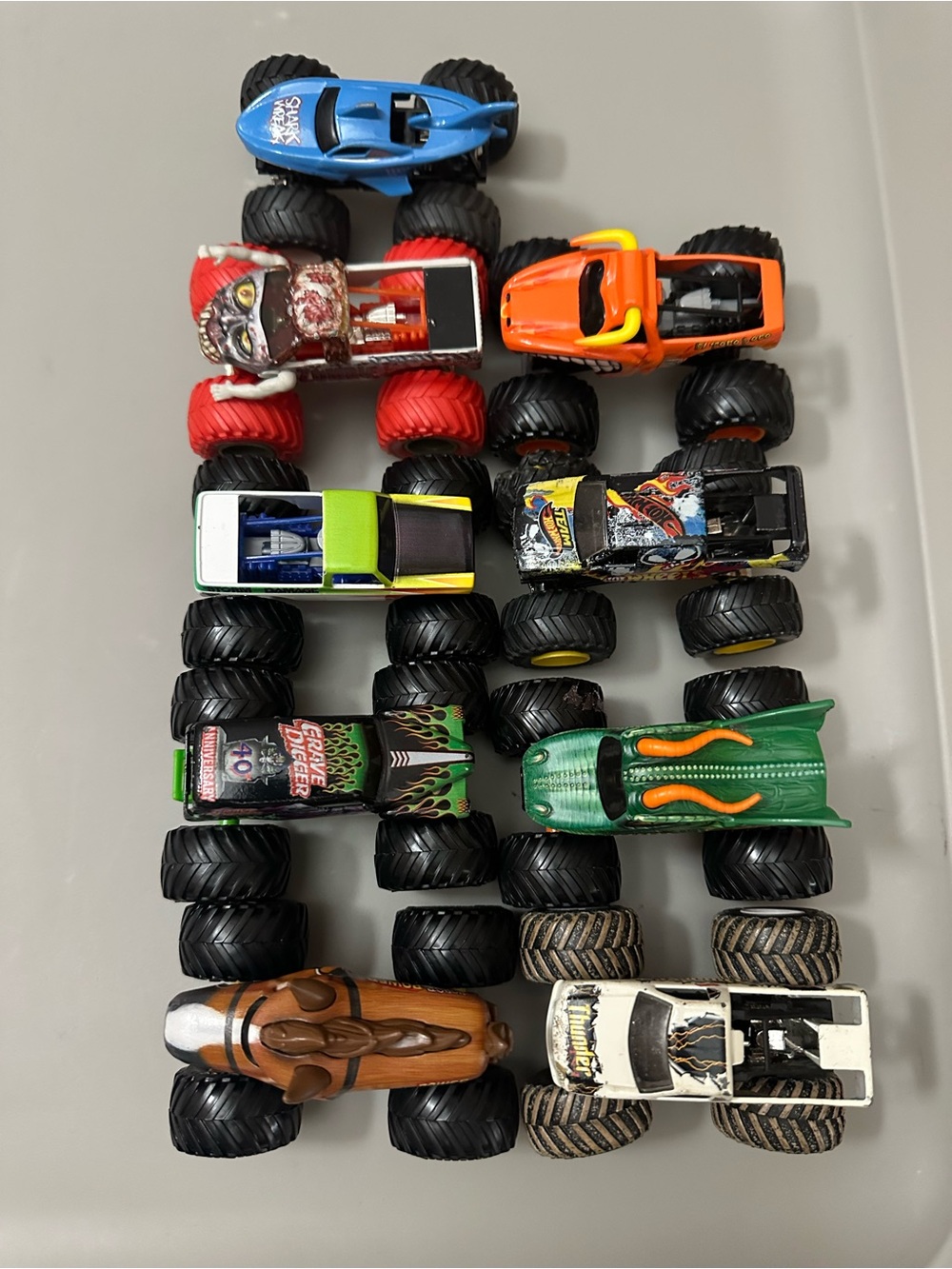 Monster Jam Trucks - Lot of 9